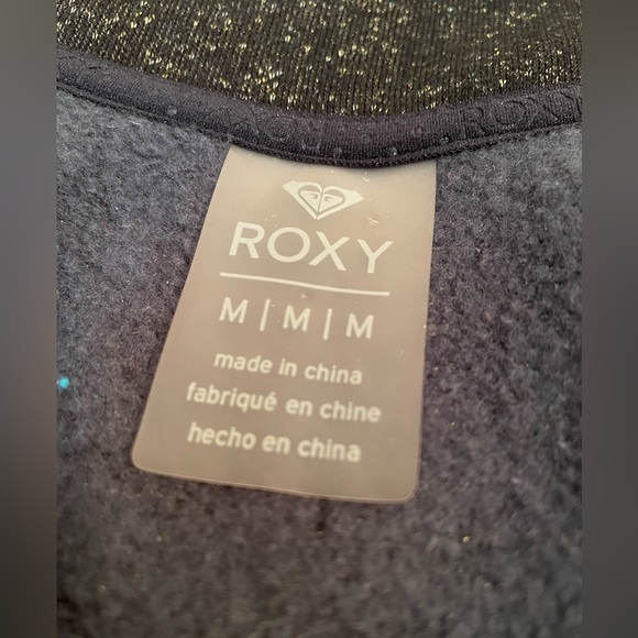 ROXY Black and Gold Metallic Jacket • Size: M - Picture 2 of 7